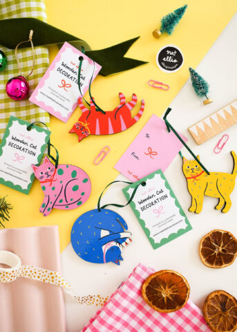 Christmas Gift Guide featuring Nat Ellis Illustration photoshoot with Girl Behind The Lens